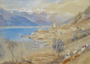 Bellagio, am Ufer des Comer Sees von Myles Birket Foster