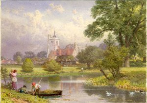 Elstow, Bedfordshire (Geburtsort von John Bunyan) von Myles Birket Foster
