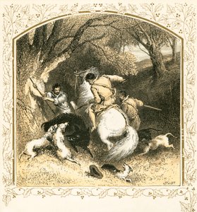 Wildschweinjagd von Myles Birket Foster