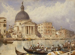 Die Kirche San Simone und San Guida von Myles Birket Foster