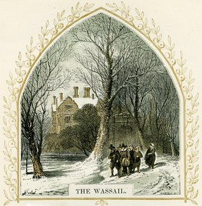 Der Wassail - Illustration von Birket Foster von Myles Birket Foster