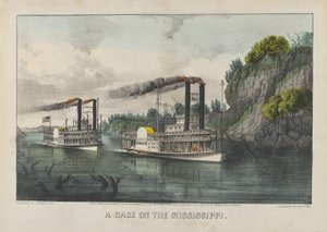 Ein Rennen auf dem Mississippi