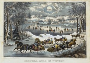 Central Park im Winter von Currier and Ives