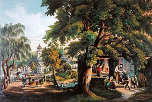 Landleben in den USA: Der Dorfschmied von Currier and Ives