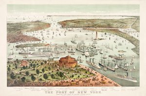Der Hafen von New York von Currier & Ives von Currier and Ives