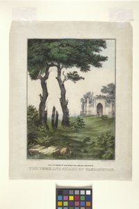 Das Grab und der Schatten von Washington von N. and Ives J.M. (1824 95) Currier