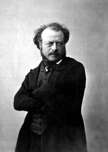 Französischer Bildhauer Auguste Preault, fotografiert von Nadar, ca. 1854 von Nadar
