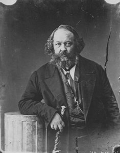 Mikhail Bakunin, russischer Revolutionär und Theoretiker des Anarchismus, ca. 1863