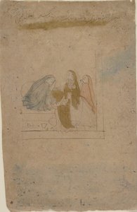 Eine Dame mit Begleitern, ca. 1775-1780 von Nainsukh