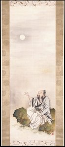Herr, der den Mond betrachtet von Nakabayashi Chikkei