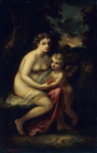 Erziehung des Amor von Narcisse Virgile Diaz de la Peña