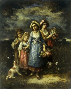 Die Blumensammler von Narcisse Virgile Diaz de la Peña