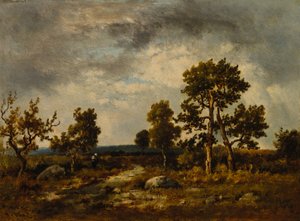 Pfad nahe dem Teich der Vipern, Wald von Fontainebleau, ca. 1860er