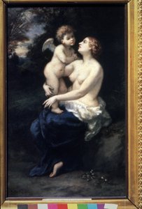Venus mit Amor auf ihrem Schoß