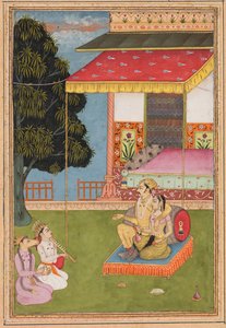 Shri Raga, aus einer Ragamala (Girlande der Melodien) von Nasiruddin