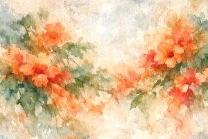 Ätherische orangefarbene Blumen