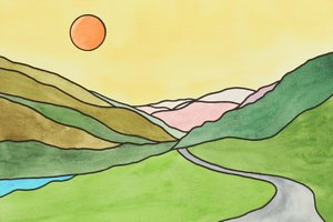 Sonniges Talstraßenreise
