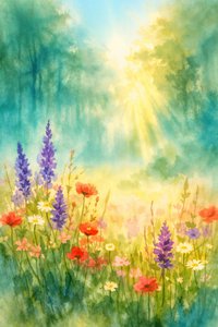 Sonnige Wildblumenwiese von Natalie Bruns