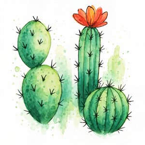 Lebendige Kaktusblüte