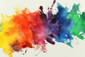 Lebhafter Regenbogenspritzer