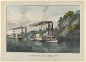 Ein Rennen auf dem Mississippi, 1870
