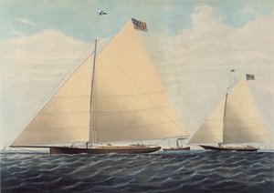 Cutter Yacht Scud aus Philadelphia - Modelliert von Robert L. Stevens, Esq., 1855