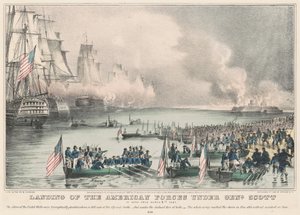 Landung der amerikanischen Truppen unter Genl. Scott: In Vera Cruz am 9. März 1847