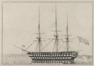 U.S. Schiff North Carolina, 102 Kanonen, 1843