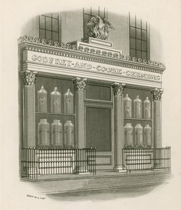 Ladenfront von Godfrey und Cooke, Chemiker, Conduit Street, London