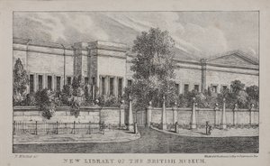 Ansicht der neuen Bibliothek im British Museum, ca. 1830