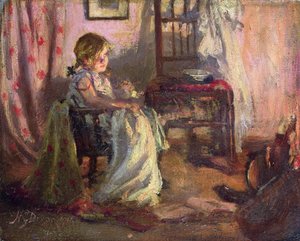 Am Kamin von Nellie Gertrude Dixon