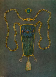 Ein Halsband aus Gold, Emaille und Edelsteinen, um 1901 von Nelson Ethelred Dawson