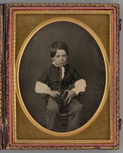 Unbetiteltes Porträt eines sitzenden Jungen, 1853
