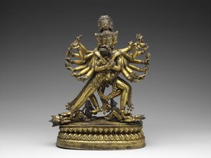 Shastradhara (Waffen-Tragender) Hevajra, ca. 1531 von Nepalese School