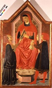 St. Ivo spricht ein Urteil von Neri di Bicci