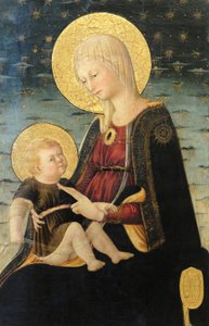 Die Jungfrau und das Kind (Detail) von Neri di Bicci