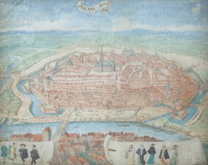 Ansicht von Wien aus der Vogelperspektive
