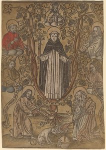 Der genealogische Baum der Dominikaner von Netherlandish 15th Century