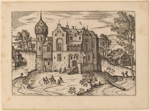 Schloss an einem Fluss