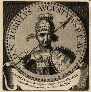 Porträt des römischen Kaisers Romulus Augustulus