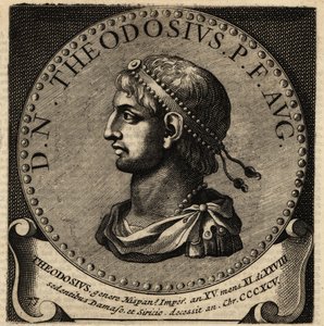 Porträt des römischen Kaisers Theodosius I. von Netherlandish School