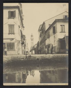Gezicht op een kade te Chioggia