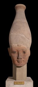 Pharaokopf mit der weißen Krone von Oberägypten, ca. 1400 v. Chr.