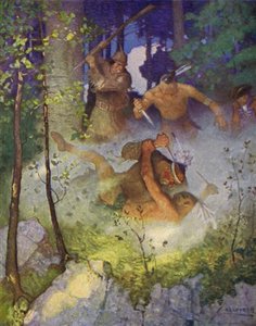 Illustration für Der letzte Mohikaner