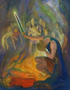 Odysseus im Land der Toten von Newell Convers Wyeth