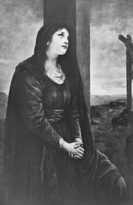 Maria Magdalena unter dem Kreuz, spätes 19. oder frühes 20. Jahrhundert
