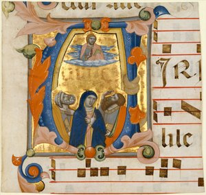 Himmelfahrt in einem Initial V