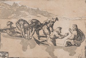 Das Wunder der Fische, nach Raphael, 1511-1520, neu veröffentlicht 1609