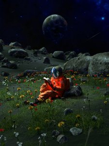 Astronauts Alien-Garten