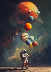 Astronauts Planetenballons
